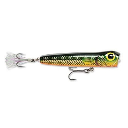 Storm Rattlin' Saltwater Chug Bug Topwater Popper, 4 38 1516 Oz, Green Mullet, Floating CBS111265